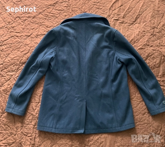 Levis мъжко вълнено Navy Blue палто, снимка 5 - Якета - 52909890