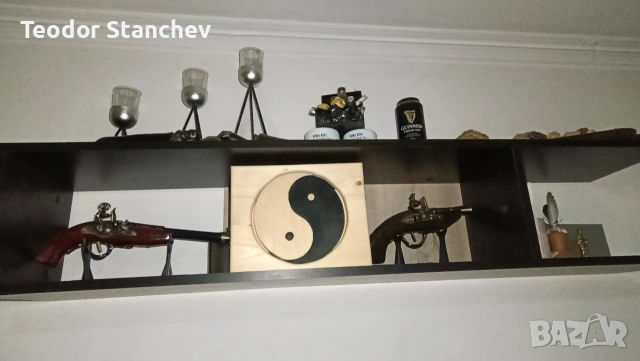 Ръчно изработено пано „Ин и Ян“ – Баланс за вашия дом, снимка 3 - Декорация за дома - 53446909