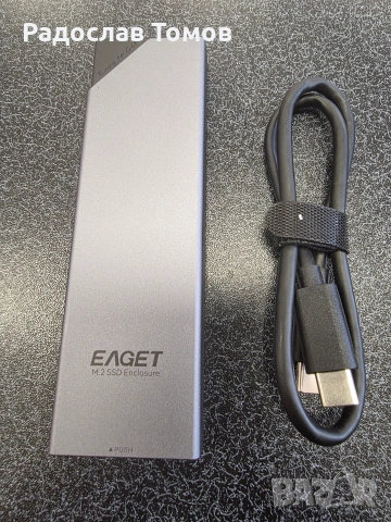 SSD Nvme M2 2 Терабайта - кутия Eaget, снимка 2 - Твърди дискове - 53229939