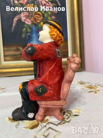 Винтидж фигура на клоун в отлично състояние., снимка 5 - Колекции - 49670577