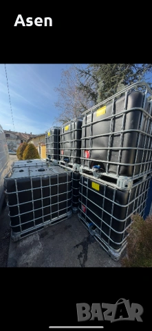 Ibc бидони 1000 литра 1 тон контейнер съд за вода варвл 1 тон ЧИСТИ КАТО НОВИ , снимка 7 - Напояване - 53078778