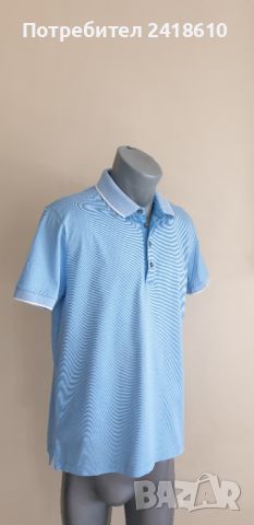 Hugo Boss Mercerised Cotton Mens Size 50/L  ОРИГИНАЛНА Тениска!, снимка 3 - Тениски - 45671582