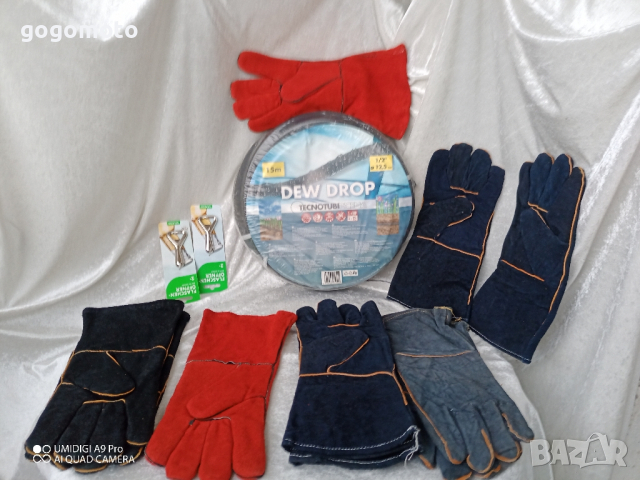 Ръкавици за заваряване,Огнеупорни кожени ръкавици, устойчиви на огън/плам, заварчици,естествена кожа, снимка 10 - Други инструменти - 44991228