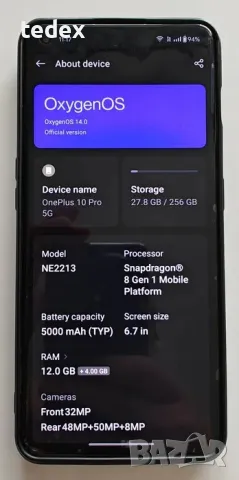 OnePlus 10 Pro 5G, 12GB+4GB RAM, 256GB, снимка 10 - Телефони с две сим карти - 48586185