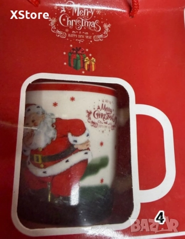 Оригинален коледен подарък чаша в оригинална опаковка и лъжичка, снимка 6 - Декорация за дома - 52440412