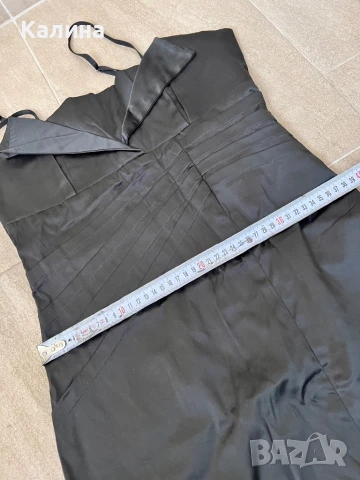 ЧИСТО НОВА Елегантна рокля в черно, снимка 4 - Рокли - 50592982