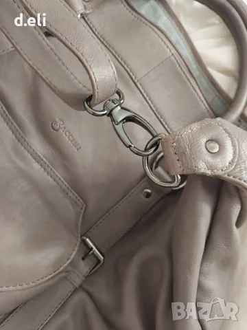 BACCINI 🇮🇹  Голяма чанта от 100% Агнешка кожа, снимка 3 - Чанти - 49398224