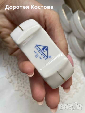 Големи порцеланови пръстени от Полша, снимка 5 - Антикварни и старинни предмети - 52459081