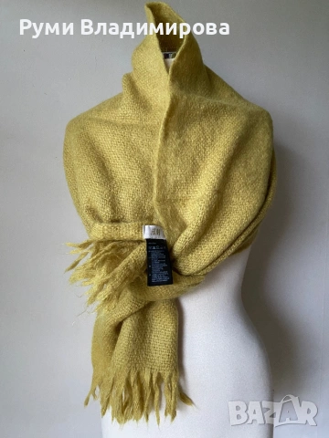 Зелен/ жълт шал/ различни видове, снимка 6 - Шалове - 50106959