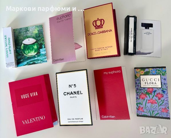 Парфюмни мостри - промо комплект с 8 дамски мостри, Chanel, Valentino, Gucci, DOLCE&GABBANA, снимка 2 - Дамски парфюми - 46417072