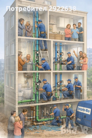 Подмяна на щрангове в жилищни, търговски и промишлени сгради