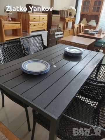 Градинска маса и четири стола, снимка 1 - Маси - 45694581