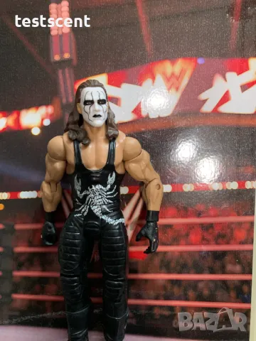 Екшън фигура WWE Sting Стинг Mattel AEW TNA figure играчка, снимка 6 - Колекции - 48829953