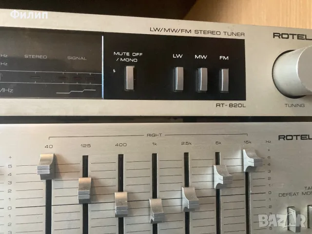 Rotel RA 550, RE 500, RT 820 L, снимка 10 - Ресийвъри, усилватели, смесителни пултове - 47874312