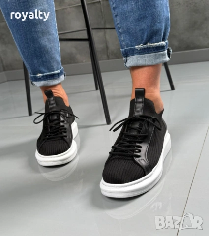 Мъжки Черни Маратонки 40-44 Номер Нови с Кутия , снимка 2 - Маратонки - 53232367