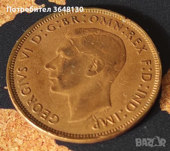 Монети Великобритания [1938,1940,1947] Крал Georgivs VI, снимка 4 - Нумизматика и бонистика - 43905468