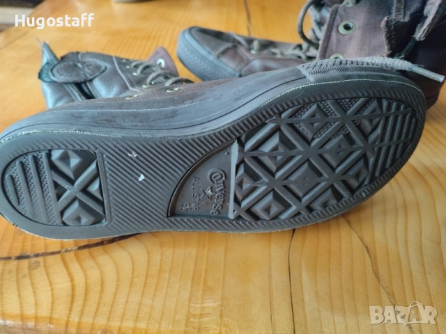 Винтидж бутикови кожени кецове военни кожени Converse Chuck Taylor All Star XHi Combat Safari 38, снимка 5 - Кецове - 52538193