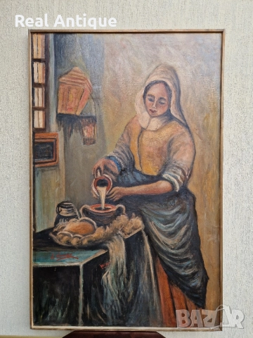 Уникат - Огромна майсторска авторска картина масло върху платно , снимка 2 - Картини - 51657910