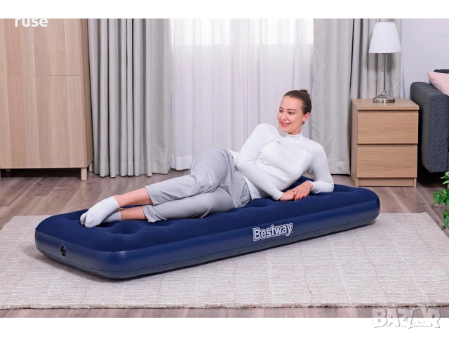 НОВИ! Надуваем матрак легло Bestway 185x76x22см, снимка 7 - Надуваеми легла - 52400518