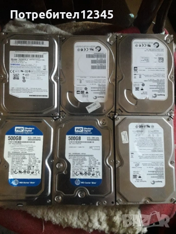 Продавам 6 хард диска за части или ремонт