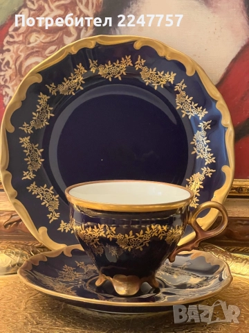 Троен сет порцелан Lichte Kobalt