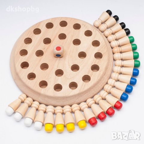 3540 Бебешки дървен шах за памет , снимка 11 - Образователни игри - 45777295