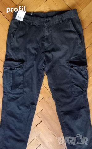 Нов мъжки карго панталон ZARA №31, снимка 7 - Панталони - 46347983