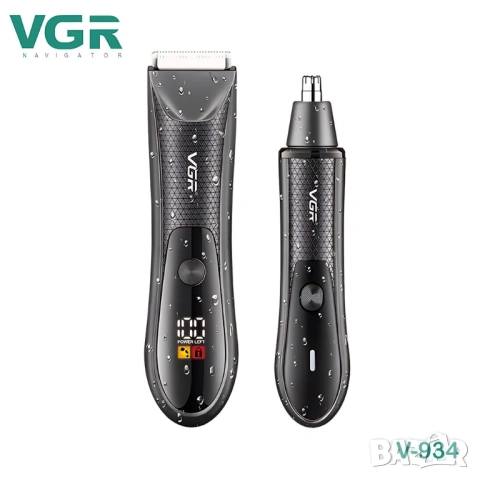 VGR V-934 – Професионален 2 в 1 тример за нос и тяло, снимка 2 - Тримери - 54142139