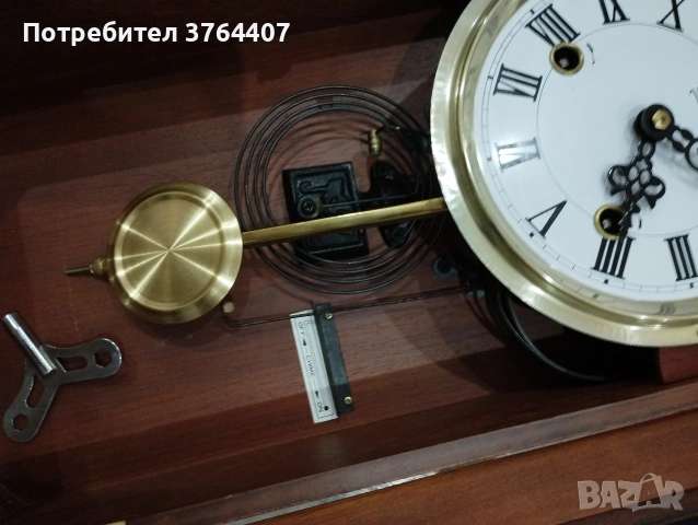 Оригинален часовник с ключ, снимка 3 - Антикварни и старинни предмети - 53135942