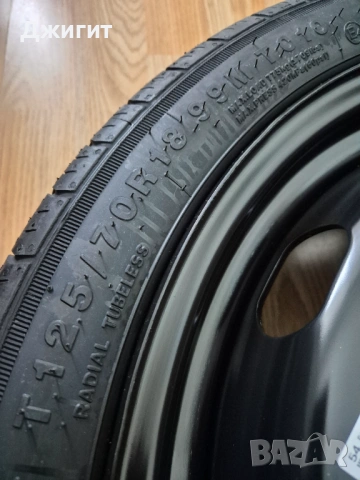 Резервна гума (тип патерица) 125 70 R18 за VW Skoda Seat Audi , снимка 2 - Гуми и джанти - 53425348