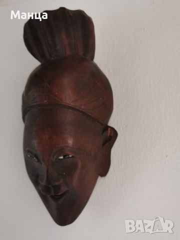 Африканска маска Бауле, снимка 3 - Антикварни и старинни предмети - 45725630