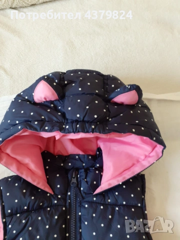 Нова немска грейка с качулка Ernsting's family Topolino за момиче р.110см. с этикет, снимка 3 - Детски якета и елеци - 53397438