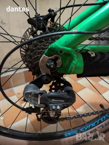 Shimano скорости 3х7 и спирачки, главина и касета, курбели, средно и педали, Плюс диск 160мм. МТБ, снимка 16 - Части за велосипеди - 47396111