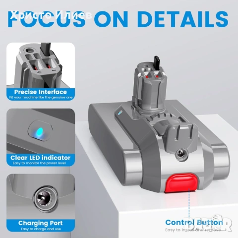 Резервна батерия за прахосмукачка Dyson V11, снимка 2 - Прахосмукачки - 53644511