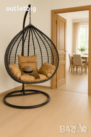 Градинска висяща люлка тип гнездо,яйце–Промоция!