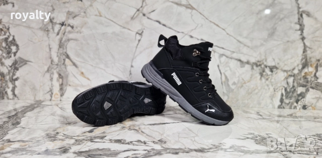 Puma Черни Мъжки Кубинки , снимка 5 - Мъжки боти - 52126320