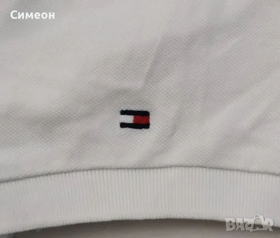 Tommy Hilfiger Logo Polo Shirt оригинална тениска М памучна фланелка, снимка 5 - Тениски - 48555338