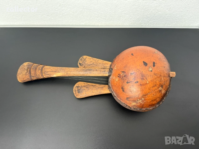 Западноафрикански струнен инструмент №7467, снимка 6 - Антикварни и старинни предмети - 51988775