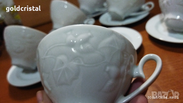 Български порцелан чаши за кафе , снимка 4 - Антикварни и старинни предмети - 45025998