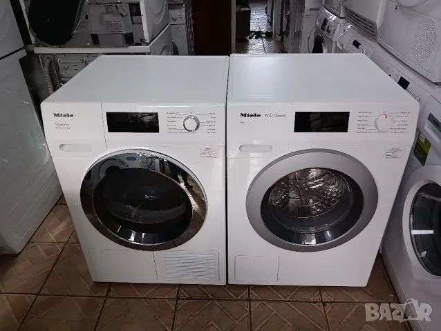 Комплект пералня Miele W1 и сушилня с термопомпа Miele T1  А+++ 8кг. 2 години гаранция!, снимка 1 - Перални - 48046705