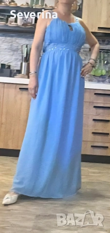 LABEL BE официална,нова,небесно синя рокля Л/ХЛ , снимка 5 - Рокли - 54078068