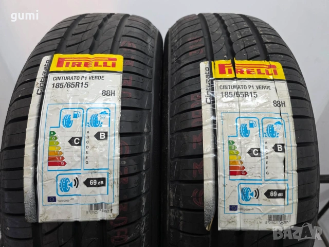 2бр летни гуми 185/65/15 PIRELLI L05056 , снимка 4 - Гуми и джанти - 53673394