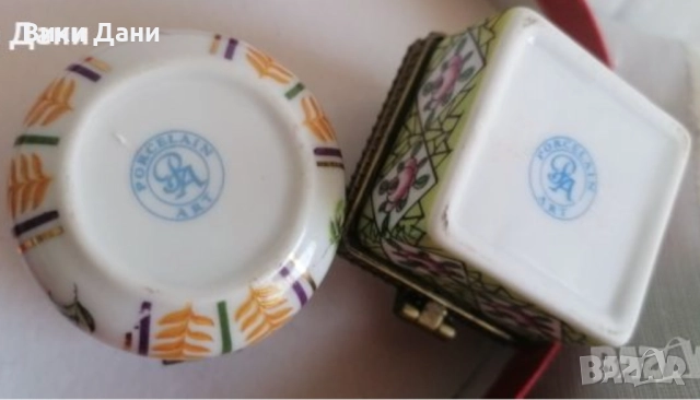 ретро порцелан позлата маркиран, снимка 9 - Колекции - 34201552