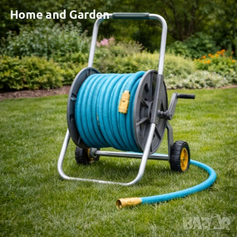 Гъвкав градински маркуч с медни накрайници — 5/15 м, снимка 8 - Напояване - 53910969