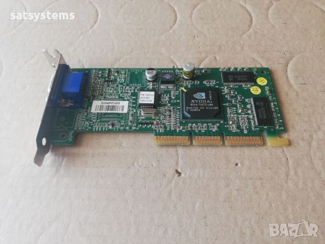 Видео карта NVidia Riva TNT2 M64 Vanta-16 16MB SDR 64bit AGP LP, снимка 5 - Видеокарти - 46631547