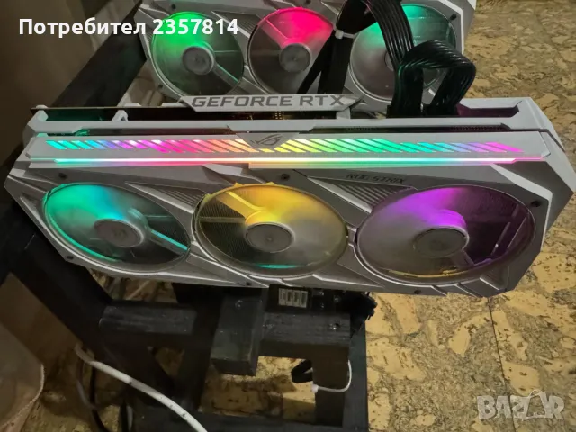 Майнинг Риг/Mining Rig Geforce RTX 3070, 3060, снимка 1 - Видеокарти - 48619592