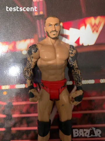 Екшън фигура WWE Randy Orton The Viper Ранди Ортън Mattel Basic Series играчка red tights, снимка 5 - Колекции - 48502896