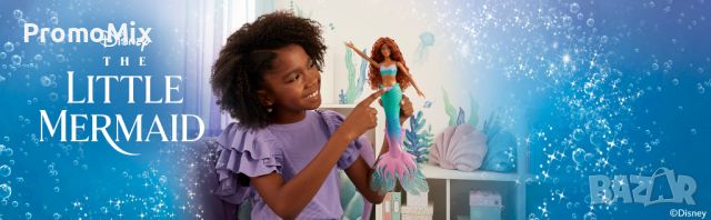 Кукла русалка Ариел Mattel HMX22 Disney The Little Mermaid Ariel 30 см колекционерска кукла малката , снимка 2 - Кукли - 46682024