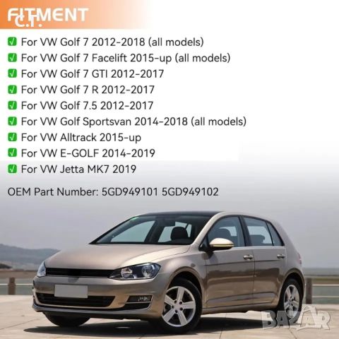 мигачи в огледалото за VW Golf 7, 7.5, снимка 2 - Части - 45267906