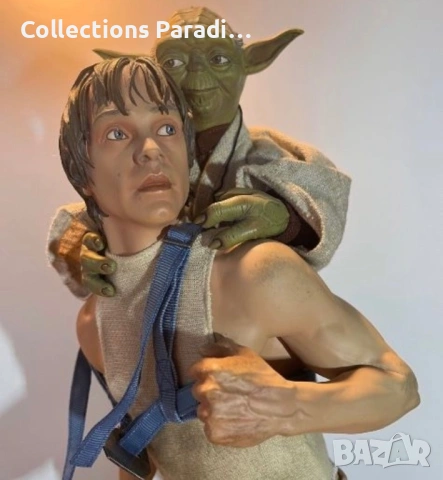 Sideshow Star Wars Luke Skywalker & Yoda premium format статуя фигура, снимка 2 - Колекции - 54131743